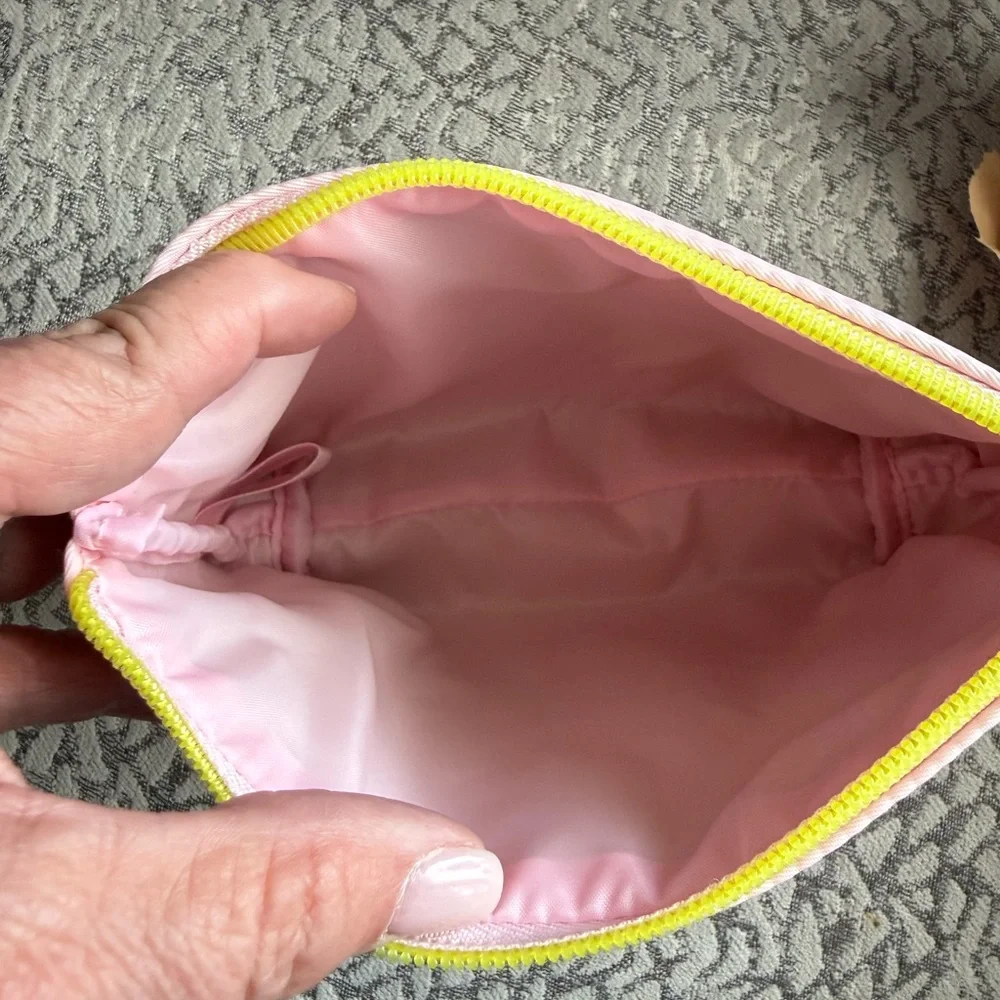 Marc Jacobs Pink Embroidered Cosmetic Bag